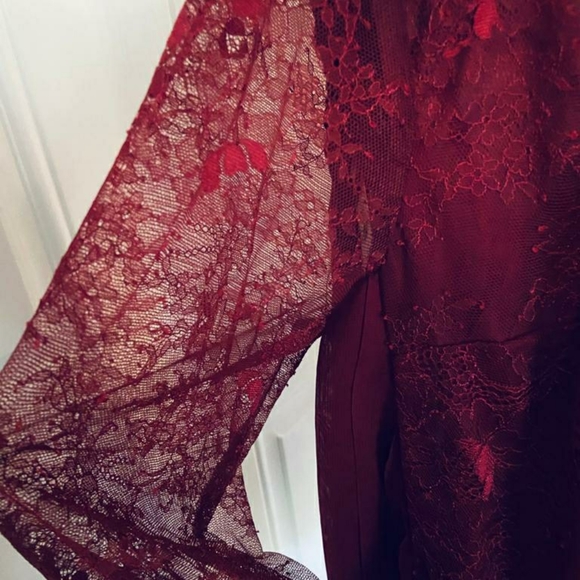 Burgundy Kate and Mallory Bomber Jacket - Picture 3 of 5